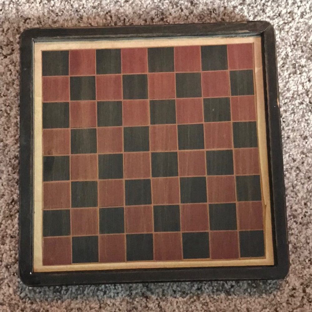 Wood checkerboard wall decor